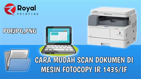 Cara Mudah Scan Dokumen Di Mesin Fotocopy Youtube