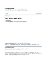 MUSI 301H 01 Music History I Pdf University Of Montana ScholarWorks