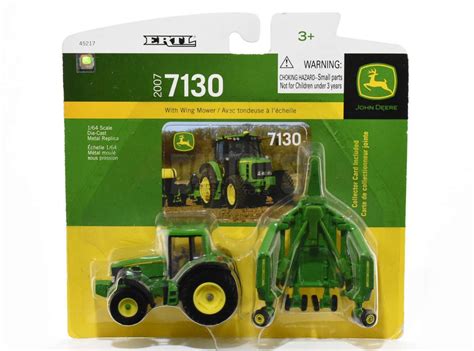 164 John Deere 7130 Tractor With Wing Mower Daltons Farm Toys