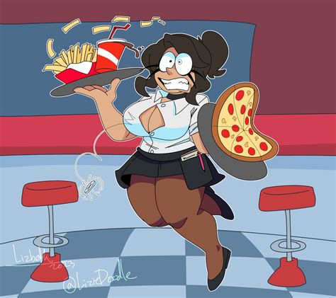 Liziedoodle Artist En Vtuber 🐧 On Twitter 🍕🛎️order Up 🛎️🍟 Finally Got Around To Drawing