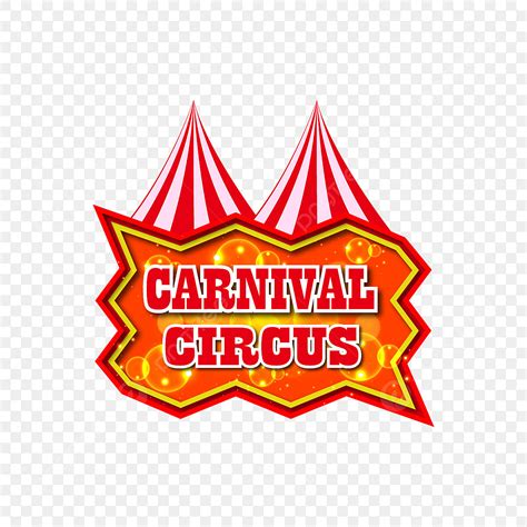 Circus Carnival Vector Art PNG Carnival Circus Signboard Typography