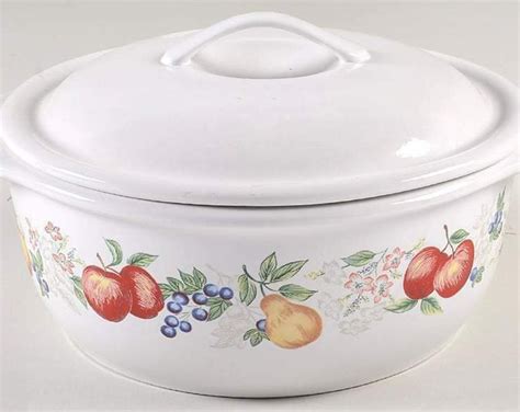 Euc Corelle Coordinates 25 Quart Covered Casserole Chutney Abundance