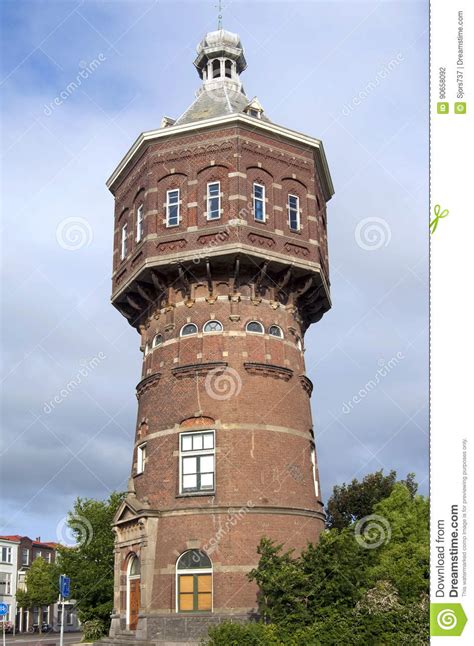 Ancient Water Tower In Vlissingen Or Flushing Stock Photo Image Of