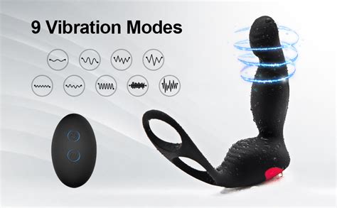Analvibrator Analdilos Herren Sex Spielzeug für Männer Toyset mit Pennisring Vibriert Fuer