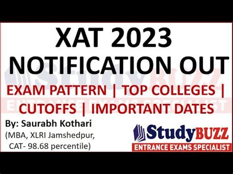 Xat Notification Out Important Dates Top Colleges Xlri Cutoffs