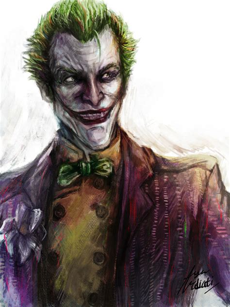 Joker Batman Arkham Asylum First Artwork In Ossan Extraordinaire