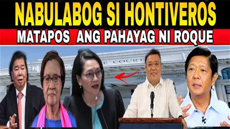 Just In Hala Roque Nalektyuran Si Hontiveros Mag Aral Ng Batas Tanong