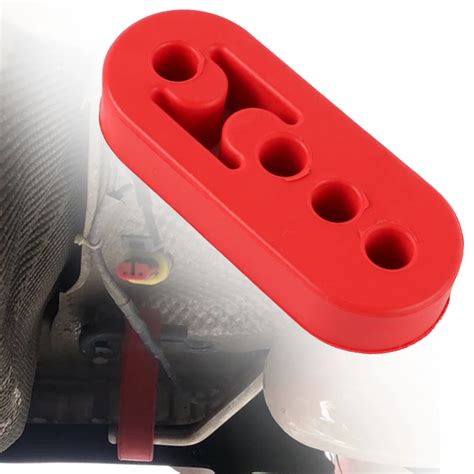 Universal Exhaust Rubber Hanger Muffler Exhaust Hanger Hangers Red 4 Holes