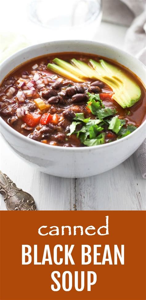 Canned Black Bean Soup Quick And Easy Recipe