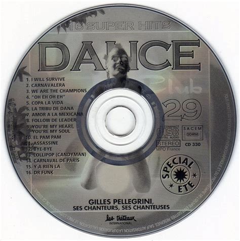 Dance club 29 16 super hits spécial été by Gilles Pellegrini Son