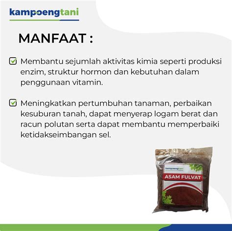 Pupuk Asam Fulvat 200 Gram Kampoeng Tani