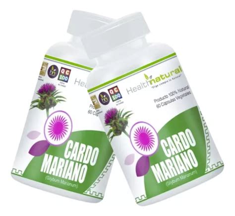 2 Cardo Mariano 500mg 60 Caps Health Natural Higado Graso Cuotas