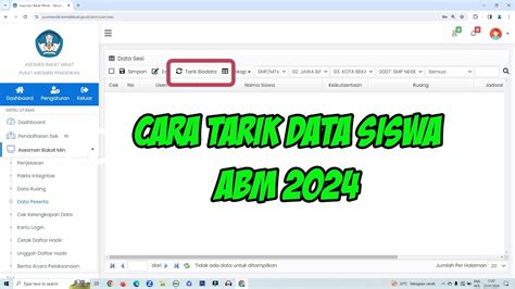 Cara Tarik Data Siswa Asesmen Bakat Minat Abm Youtube