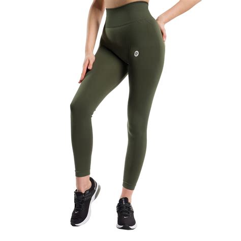 Gym Glamour Khaki Legginsy Sportowe Legginsy Na Si Owni I Fitness