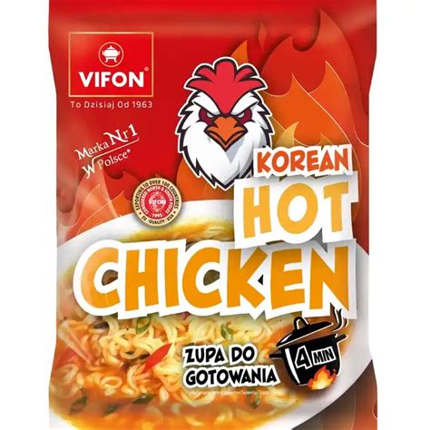 Vifon Korean Hot Chicken Pikantna Zupa Z Nudlami O Smaku Kurczaka G