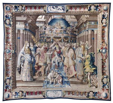 Tapisserie De Lice Histoire D Art Mise Le Couronnement Du Jeune Roi