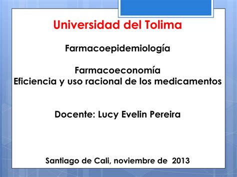 Mapa Conceptual De Farmacoeconomia Ppt