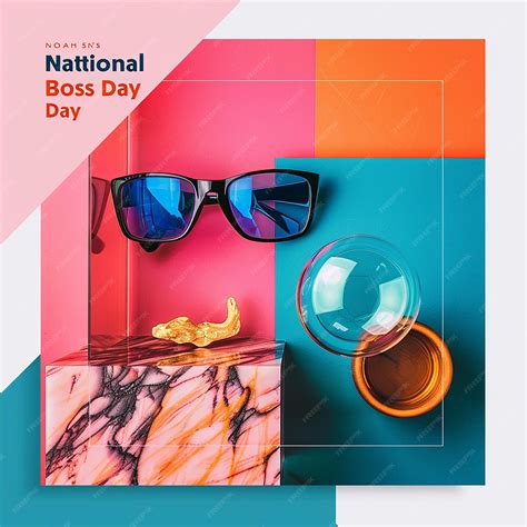 Premium Photo National Bosss Day Promotional Instagram Post Template