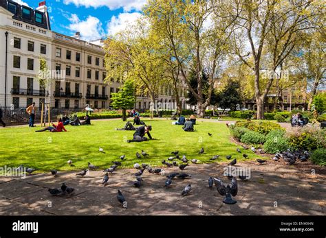 Bloomsbury Square Gardens London Borough Of Camden England Uk Stock