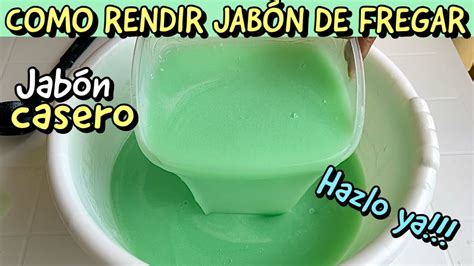 Como Multiplicar Tu Jabon De Fregar De Una Manera Casera Ahorra