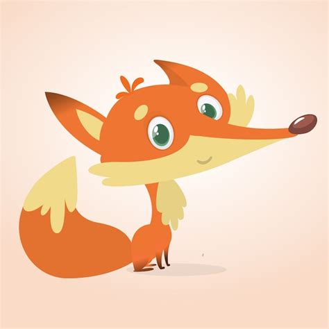 Premium Vector Cartoon Fox Illustration