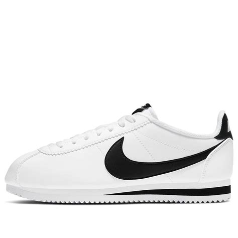 Wmns Nike Classic Cortez Leather White Black 807471 101 Kicks Crew