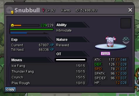 Shiny Snubbull (closed) - Shiny and Special Pokémon - Silver - Pokemon ...