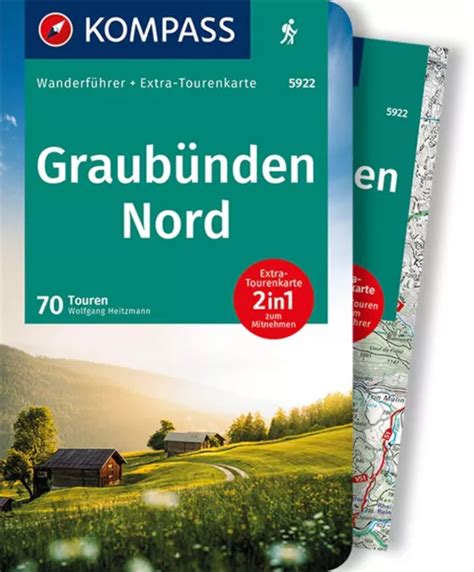 Kompass Wanderf Hrer Graub Nden Nord Touren Wolfgang Heitzmann Eur