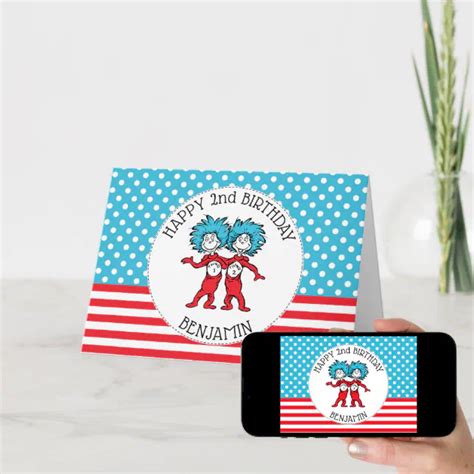 Dr Seuss Happy Birthday To You Card Zazzle