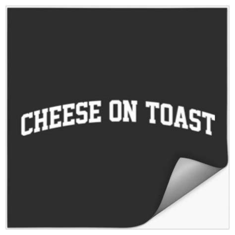 Cheese On Toast Vintage Retro Sports College Gym A Stickers Sold By Gabriel Fernandes Sku