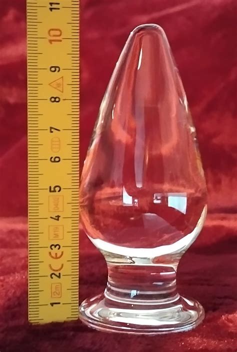 Sxovo Glas Analplugs Glasdildo Klar Kristall Anal Buttplug Klassische Dildos Analdildo