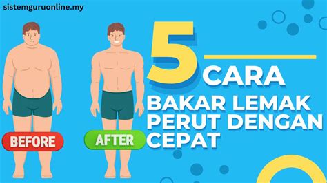 5 Cara Bakar Lemak Perut Dengan Mudah