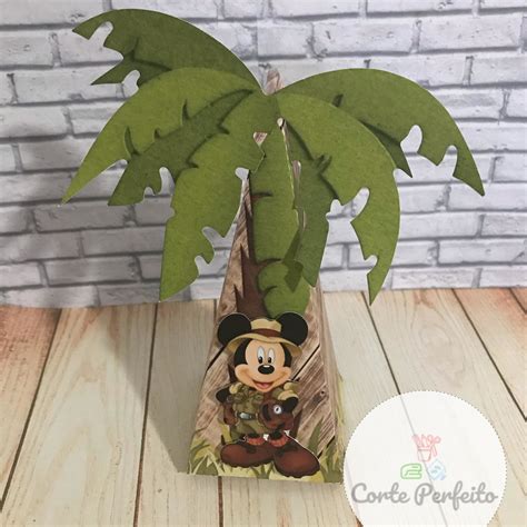 Caixa Cone Safari Mickey Elo Produtos Especiais