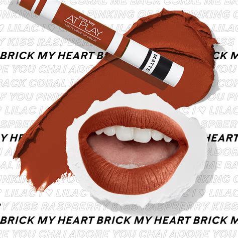 Batom L Quido Matte At Play Brick My Heart Mary Kay