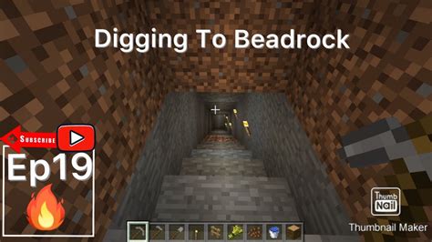 Minecraft Survival Series Ep Digging To Bedrock Youtube