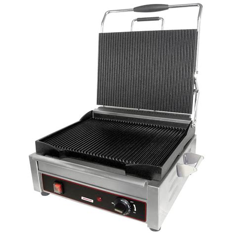 Cecilware Pro Sg Lg Single Commercial Panini Press W Cast Iron