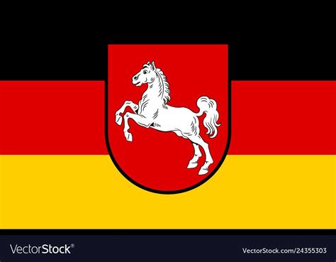 Flag Of Lower Saxony Germany Vector Image Lower Saxony Flag Of Europe Germany Flag