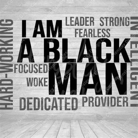 I Am A Black Man Svg I Am A Black King Svg Black History Etsy