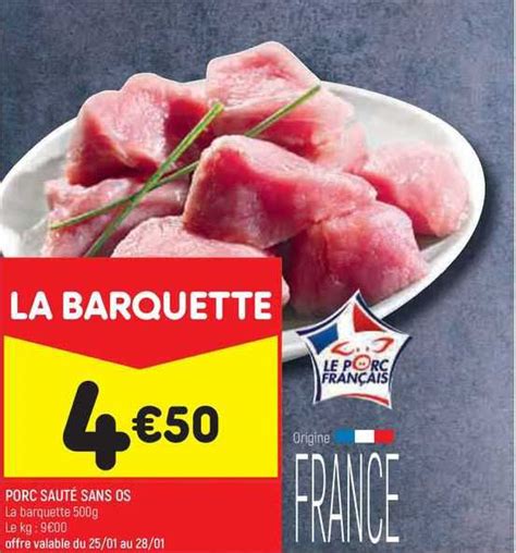 Promo Porc Sauté Sans Os chez Leader Price iCatalogue fr