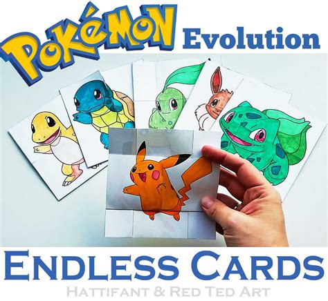 Paper Toys Pokemon Evolution Endless Cards Hattifant Paper Toys