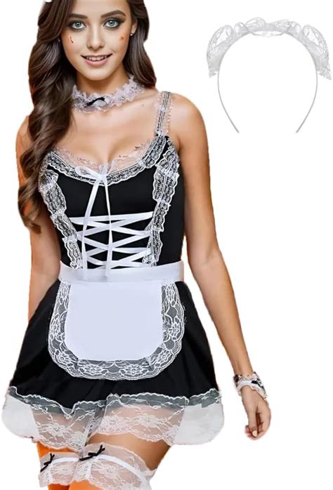 Sexy Maid Lingerie For Women French Maid Outfit Anime Cosplay Costume Role Playing Fancy Dress