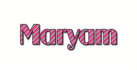 Maryam Logo | Free Name Design Tool from Flaming Text