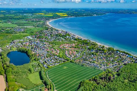 Scharbeutz von oben Meeres Küste der Ostsee in Scharbeutz im