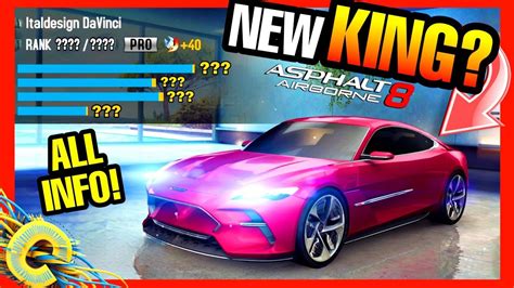 NEW CLASS D SLAYER Asphalt 8 Italdesign DaVinci Official Stats