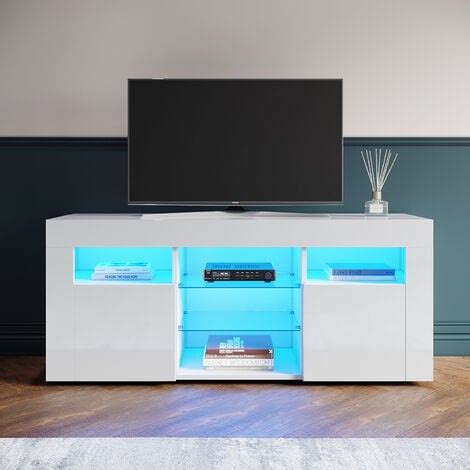 Elegant Modern High Gloss White Tv Stand Cabinet Cm High Gloss Tv