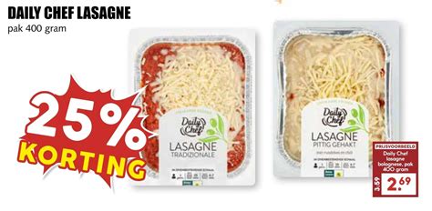 Daily Chef Lasagne Aanbieding Bij Mcd Supermarkt