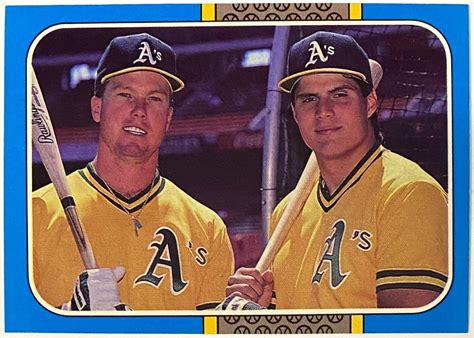 Mark Mcgwire Jose Canseco Donruss Oakland Athletics Baseball