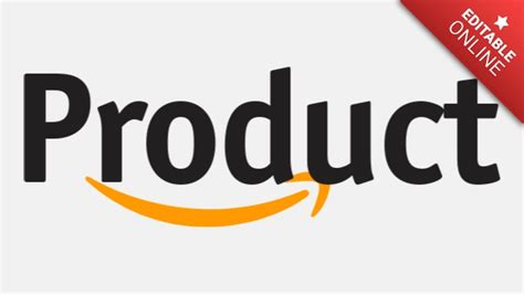 Product Logotipo Amazon Generador De Efectos De Texto