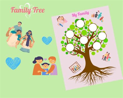 Family Tree for Kids, Family Tree, Educational Pages for Kids, Kids ...