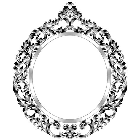 Premium Vector Oval Vintage Frame Vector